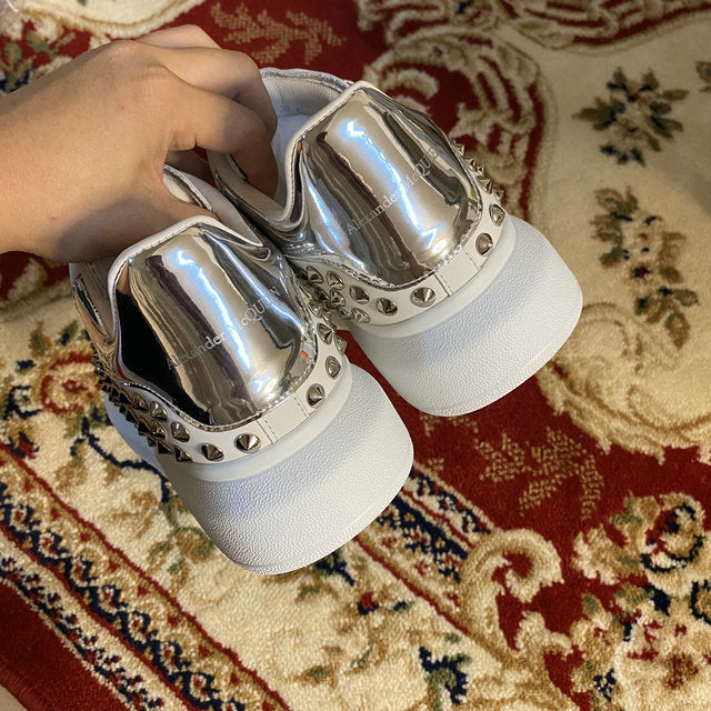 McQueen Spike-Studded Platform Sneakers