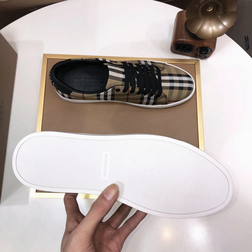 Burberry Check Canvas Sneakers