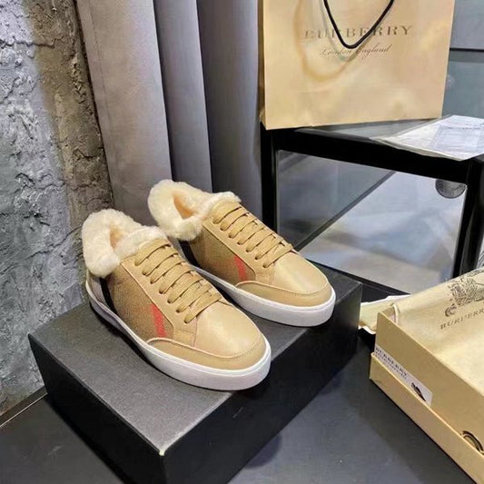 Burberry Check Fur Sneaker