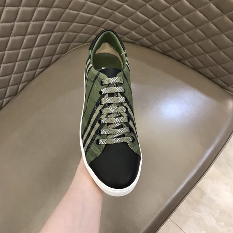 Burberry Green Check Sneakers