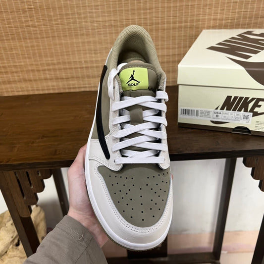 Air Jordan 1 Low Golf Travis Scott Olive