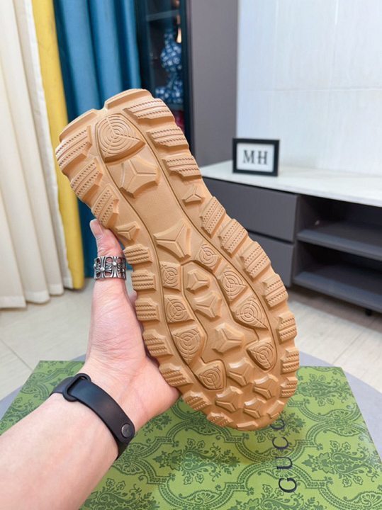 Gucci White & Brown Sneakers