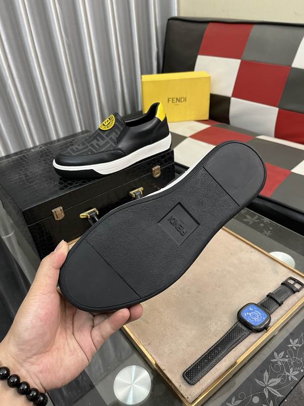 Fendi Black Slip-On Sneakers