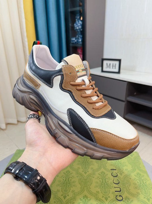 Gucci Rhyton Leather Sneakers