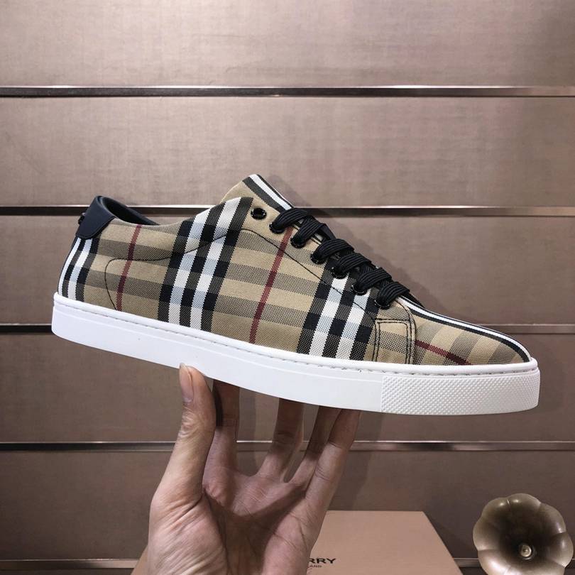 Burberry Check Canvas Sneakers
