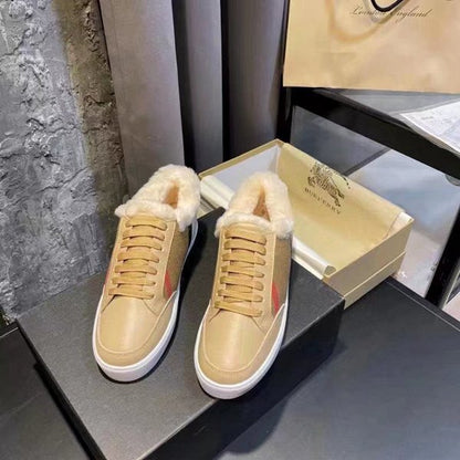 Burberry Check Fur Sneaker