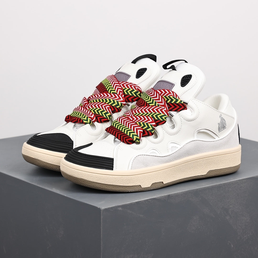 Lanvin Curb White Multi Lace