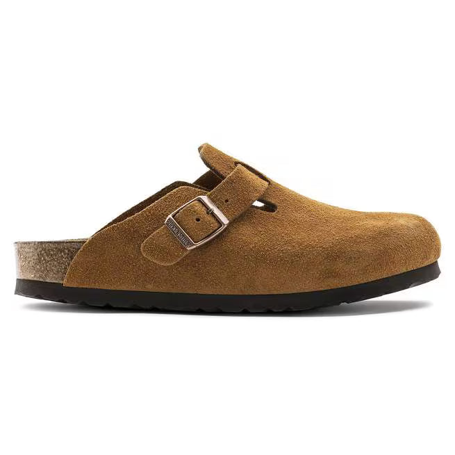 Birkenstock Boston Soft Footbed Suede Visone