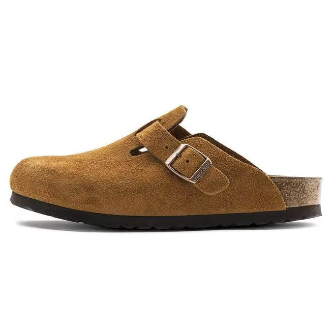 Birkenstock Boston Soft Footbed Suede Visone