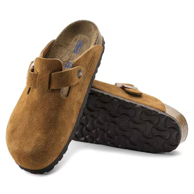 Birkenstock Boston Soft Footbed Suede Visone