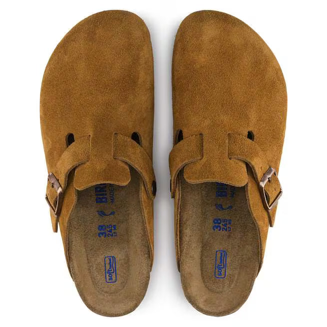 Birkenstock Boston Soft Footbed Suede Visone