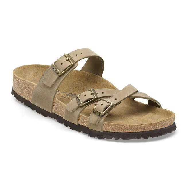 Birkenstock Franca Oiled Leather Marrone Tabacco
