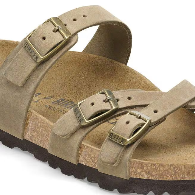 Birkenstock Franca Oiled Leather Marrone Tabacco