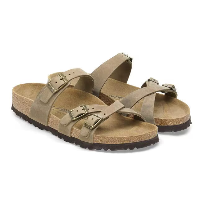 Birkenstock Franca Oiled Leather Marrone Tabacco