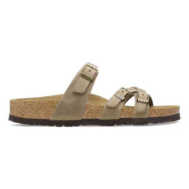 Birkenstock Franca Oiled Leather Marrone Tabacco