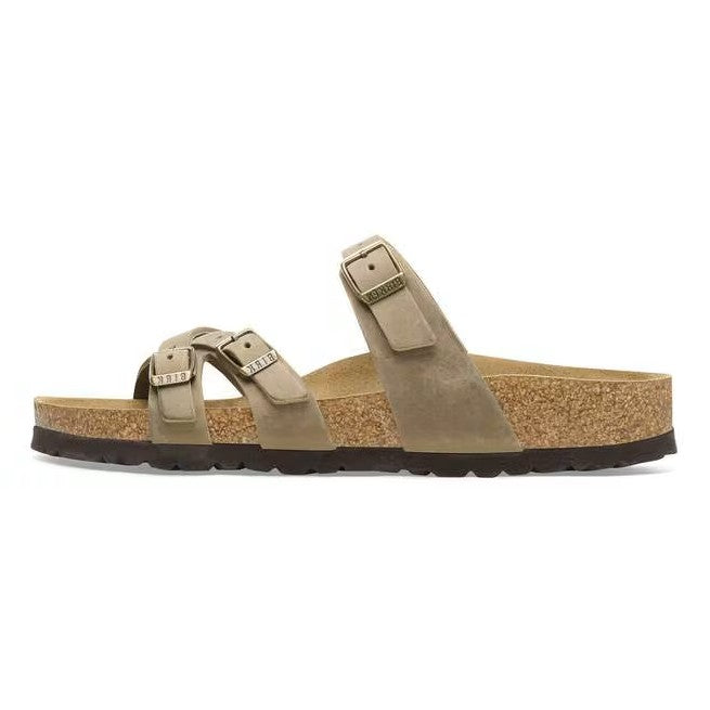 Birkenstock Franca Oiled Leather Marrone Tabacco
