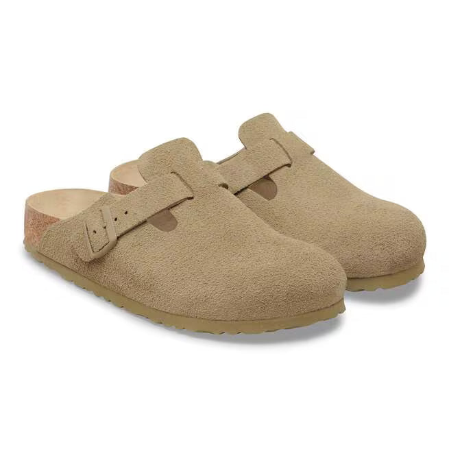 Birkenstock Boston Soft Footbed Suede Cachi Sbiadito