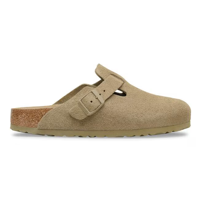 Birkenstock Boston Soft Footbed Suede Cachi Sbiadito