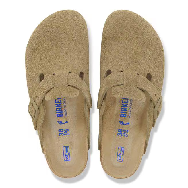 Birkenstock Boston Soft Footbed Suede Cachi Sbiadito