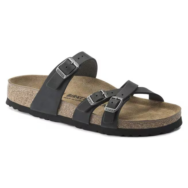 Birkenstock Franca Oiled Leather Nero