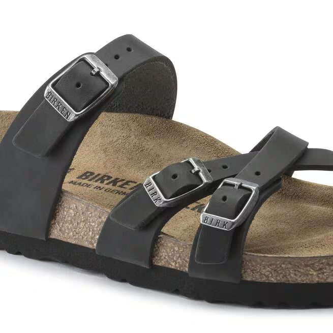 Birkenstock Franca Oiled Leather Nero