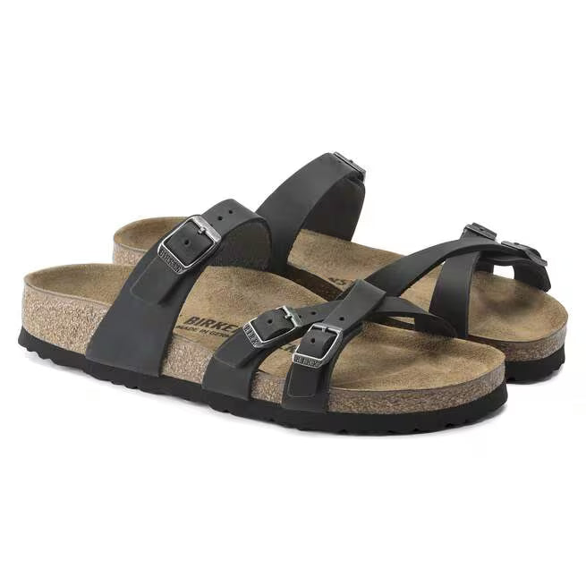 Birkenstock Franca Oiled Leather Nero