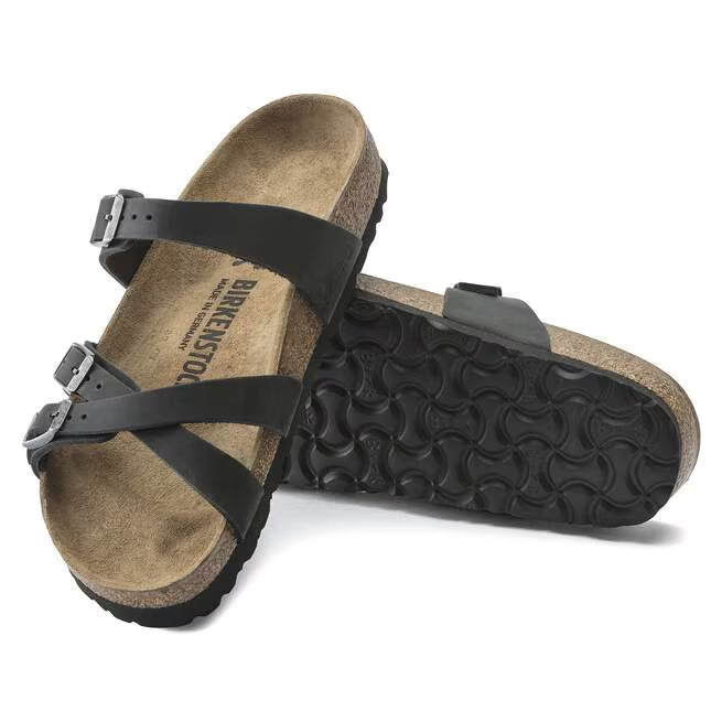 Birkenstock Franca Oiled Leather Nero