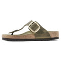 Birkenstock Gizeh Big Buckle Oiled Leather Verde oliva