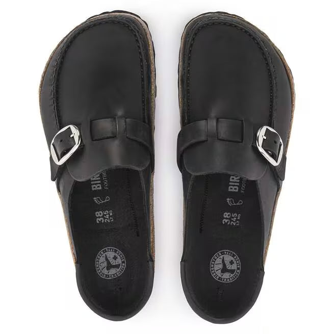 Birkenstock Buckley Oiled Leather Nero