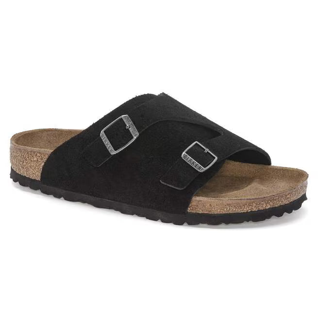 Birkenstock Zürich Suede Leather Nero