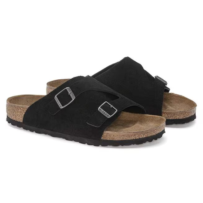 Birkenstock Zürich Suede Leather Nero