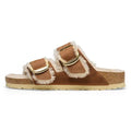 Birkenstock Arizona Big Buckle Shearling Cognac