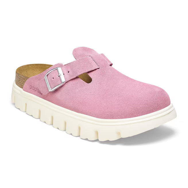 Birkenstock Boston Chunky Suede Rosa Confetto