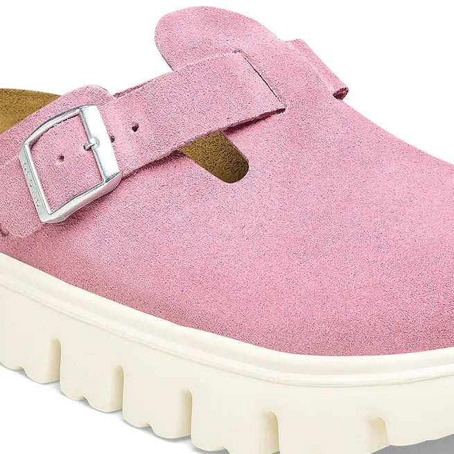 Birkenstock Boston Chunky Suede Rosa Confetto
