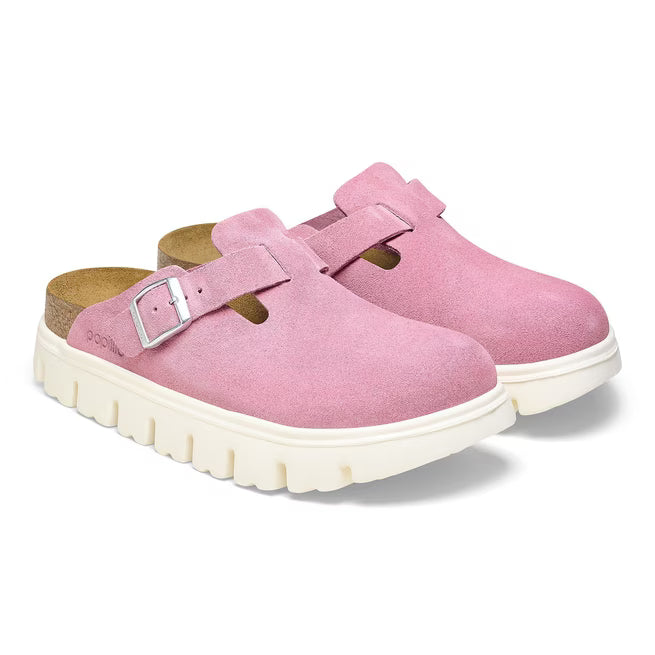 Birkenstock Boston Chunky Suede Rosa Confetto