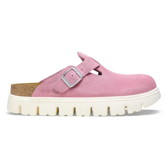 Birkenstock Boston Chunky Suede Rosa Confetto