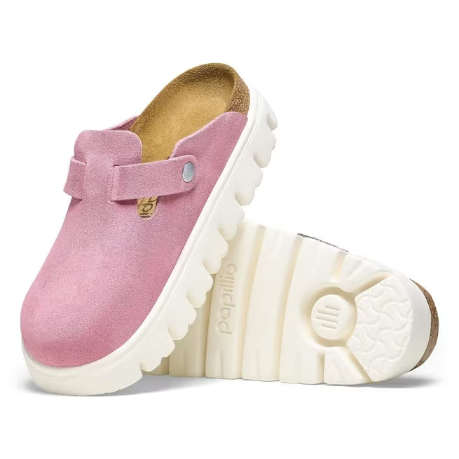 Birkenstock Boston Chunky Suede Rosa Confetto