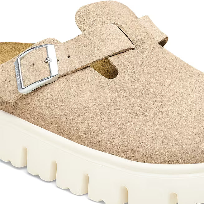 Birkenstock Boston Chunky Suede Sabbia Calda