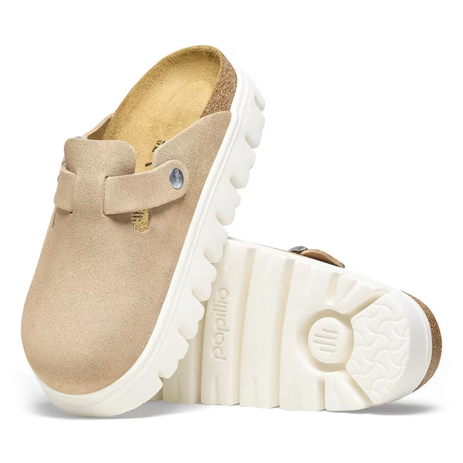 Birkenstock Boston Chunky Suede Sabbia Calda