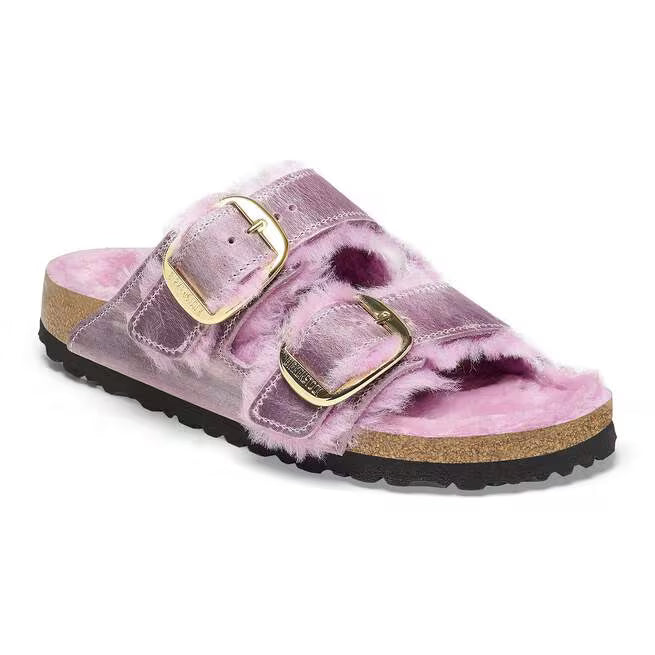 Birkenstock Arizona Big Buckle Shearling Lavender