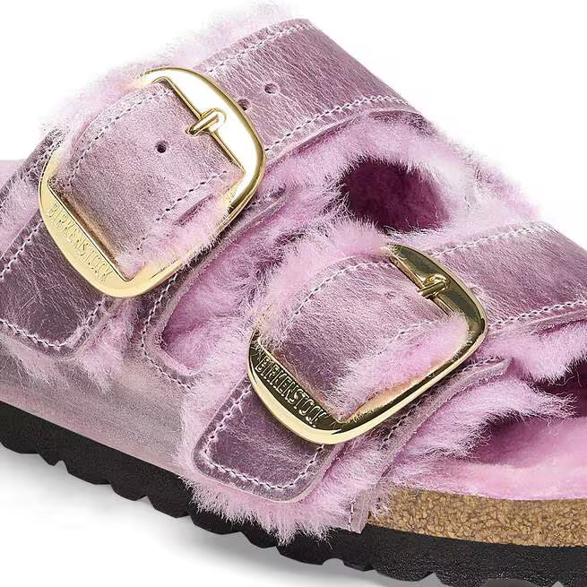 Birkenstock Arizona Big Buckle Shearling Lavender