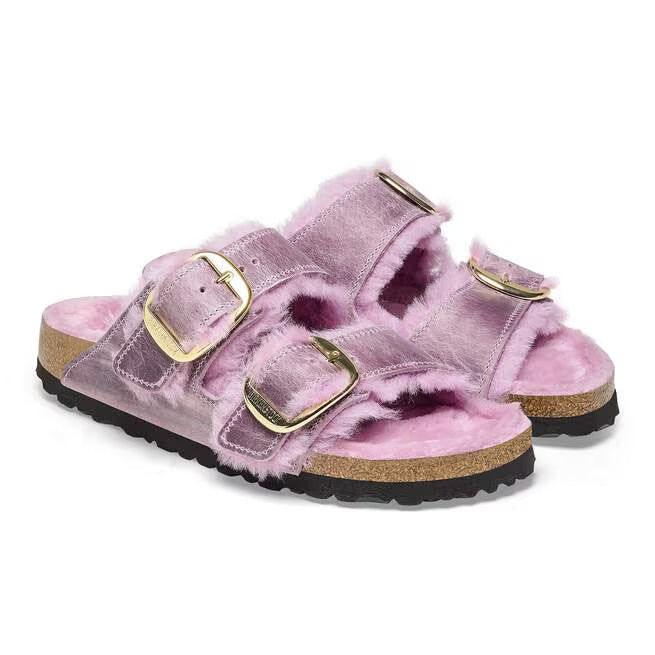 Birkenstock Arizona Big Buckle Shearling Lavender