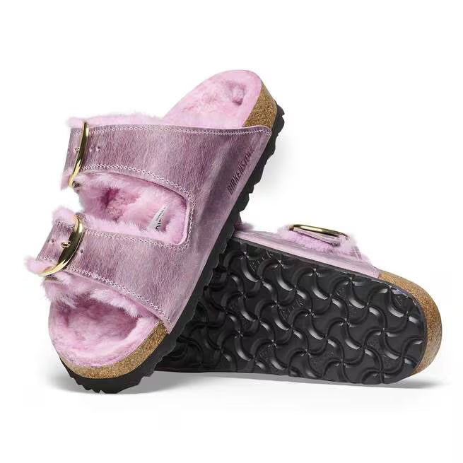 Birkenstock Arizona Big Buckle Shearling Lavender