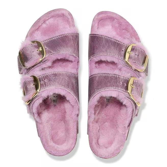 Birkenstock Arizona Big Buckle Shearling Lavender