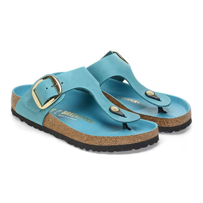 Birkenstock Gizeh Big Buckle Oiled Leather Biscay Bay