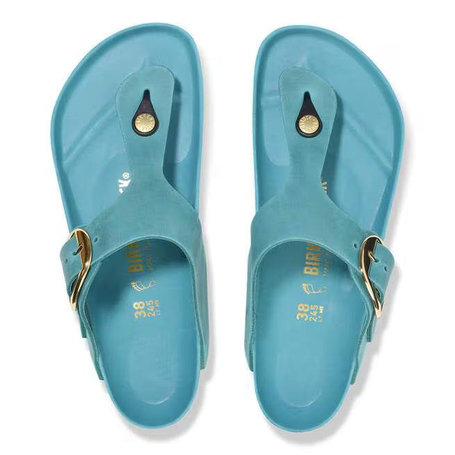 Birkenstock Gizeh Big Buckle Oiled Leather Biscay Bay