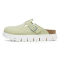 Birkenstock Boston Chunky Suede Verde lime Sbiadito