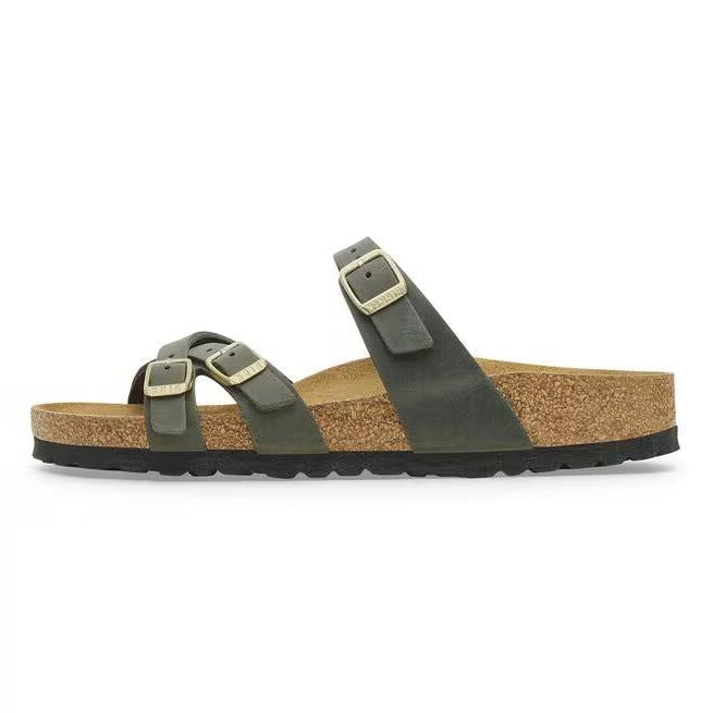 Birkenstock Franca Oiled Leather Thyme