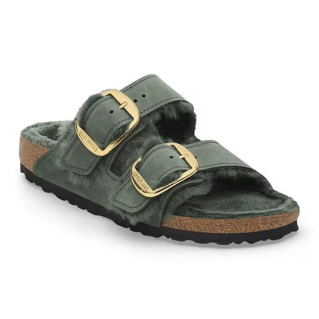 Birkenstock Arizona Big Buckle Shearling Thyme