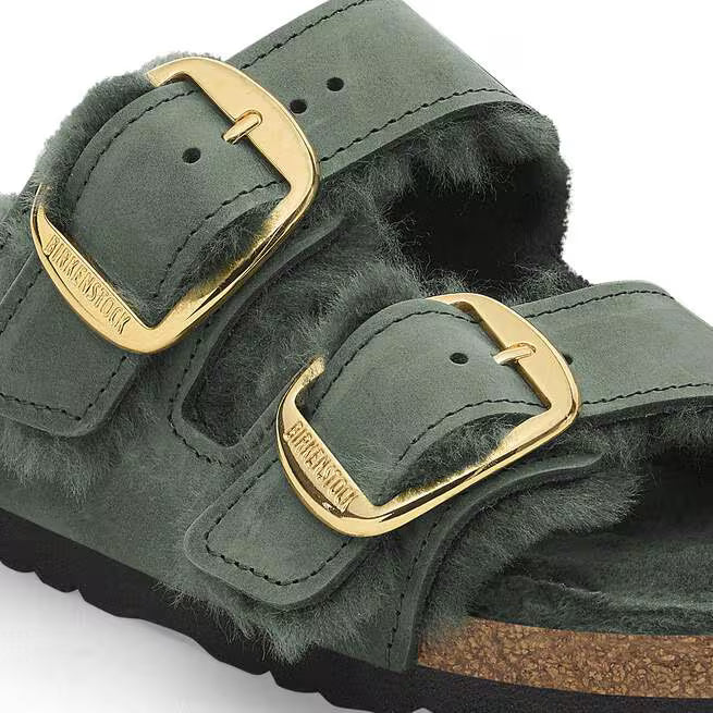 Birkenstock Arizona Big Buckle Shearling Thyme